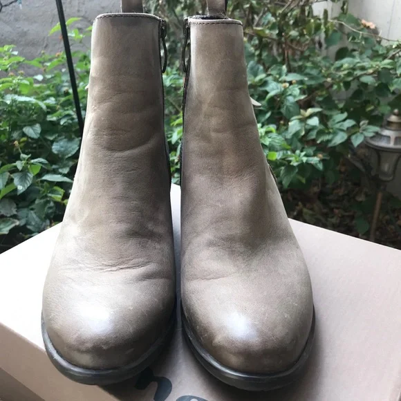 COPY - Taupe Genuine Leather Booties - Picture 4 of 7